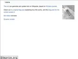 Sites similar to listeria.toolforge.org