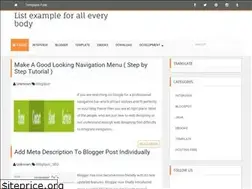 Sites similar to listexample.blogspot.com