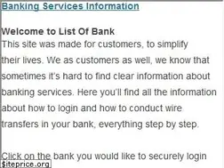 Sites similar to listofbank.com