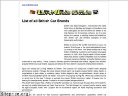 Sites similar to listofbritishcars.com