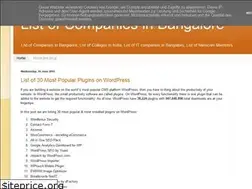 Sites similar to listofcompaniesinbangalore.blogspot.com