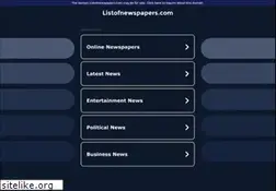 Sites similar to listofnewspapers.com
