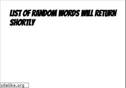 Sites similar to listofrandomwords.com