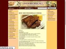 Sites similar to listofrecipes.com