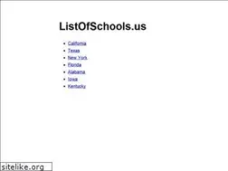 Sites similar to listofschools.us