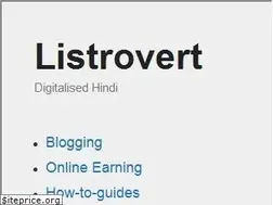 Sites similar to listrovert.com