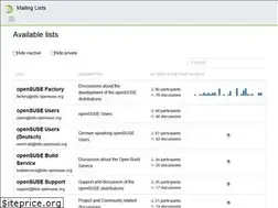 Sites similar to lists.opensuse.org