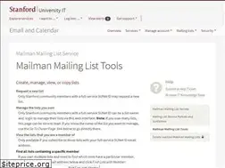 Sites similar to lists.stanford.edu