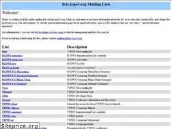 Sites similar to lists.typo3.org