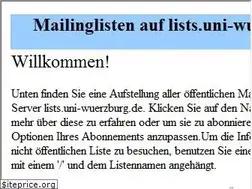 Sites similar to lists.uni-wuerzburg.de