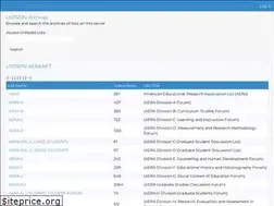 Sites similar to listserv.aera.net