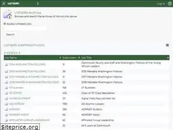 Sites similar to listserv.dartmouth.edu