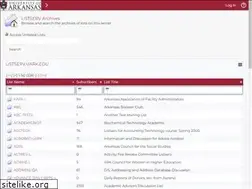 Sites similar to listserv.uark.edu