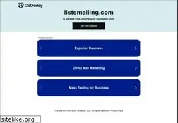 Sites similar to listsmailing.com