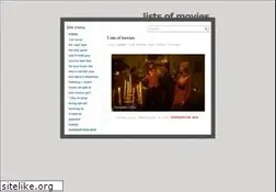 Sites similar to listsofmovies.com