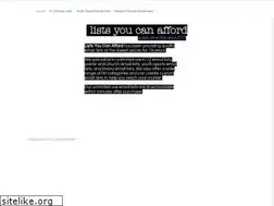 Sites similar to listsyoucanafford.com