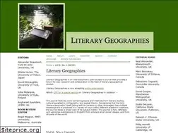 Sites similar to literarygeographies.net