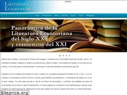 Sites similar to literaturaecuatoriana.com