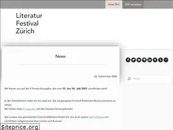 Sites similar to literaturfestivalzuerich.com