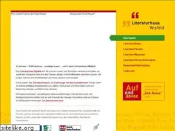 Sites similar to literaturhaus-wipfeld.de