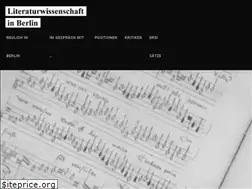 Sites similar to literaturwissenschaft-berlin.de