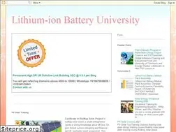 Sites similar to lithium-ion-battery-university.blogspot.com