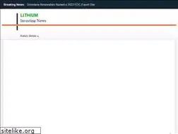 Sites similar to lithiuminvestingnews.com