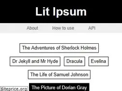Sites similar to litipsum.com