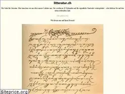 Sites similar to litteratur.ch
