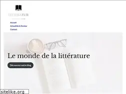 Sites similar to litteratur.fr