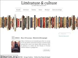 Sites similar to litteratureetculture.com