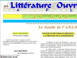 Sites similar to litteratureouvriere.fr