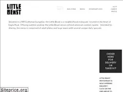 Sites similar to littlebeastrestaurant.com
