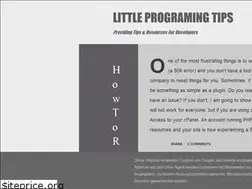 Sites similar to littleprogrammingtips.blogspot.com