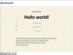 Sites similar to littleteacupigs.com