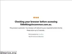 Sites similar to littlethingsincommon.com.au