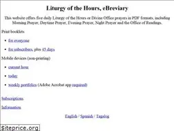 Sites similar to liturgyhours.org