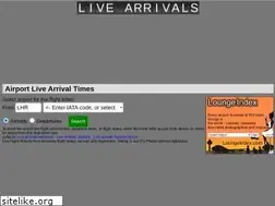 Sites similar to livearrivals.com