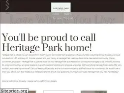 Sites similar to liveatheritagepark.com
