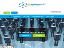 Sites similar to liveconferencepro.com