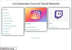 Sites similar to livecounts.org