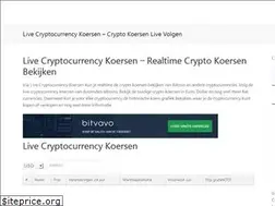 Sites similar to livecryptocurrencykoers.nl