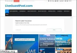 Sites similar to liveguestpost.com