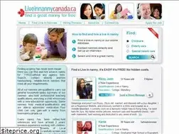Sites similar to liveinnannycanada.ca