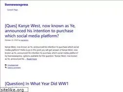 Sites similar to livenewsexpress.com