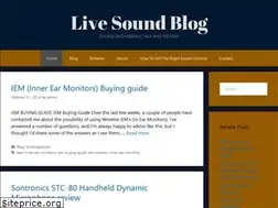 Sites similar to livesoundblog.com