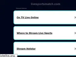 Sites similar to livesportsmatch.com