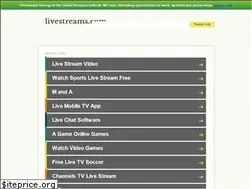 Sites similar to livestreams.com
