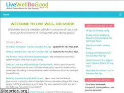 Sites similar to livewelldogood.com