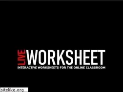 Sites similar to liveworksheet.com